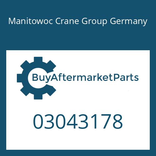 Manitowoc Crane Group Germany 03043178 - INSERT