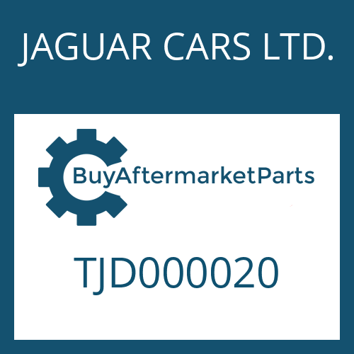 TJD000020 JAGUAR CARS LTD. PRESSURE REGULATOR