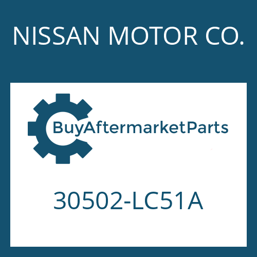 NISSAN MOTOR CO. 30502-LC51A - RELEASE DEVICE