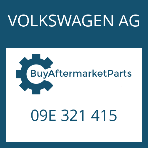 VOLKSWAGEN AG 09E 321 415 - CABLE DUCT