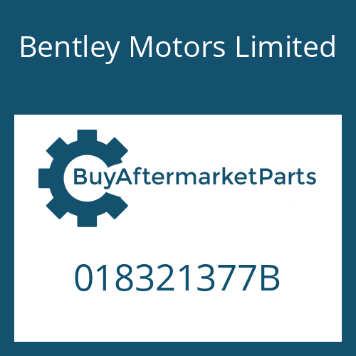 Bentley Motors Limited 018321377B - SCREW PLUG