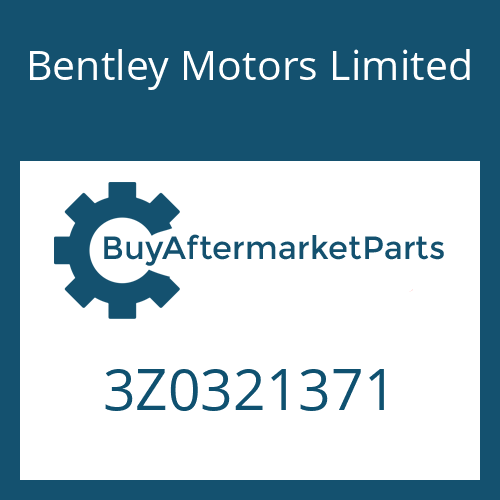 Bentley Motors Limited 3Z0321371 - GASKET