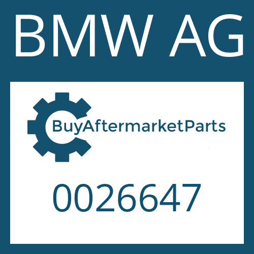 BMW AG 0026647 - PLUG