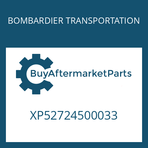 BOMBARDIER TRANSPORTATION XP52724500033 - SEALING RING