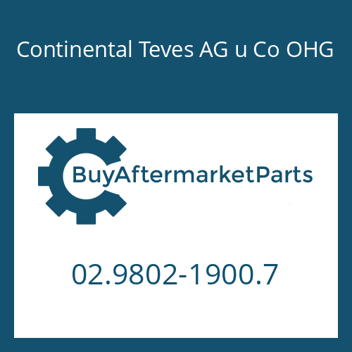Continental Teves AG u Co OHG 02.9802-1900.7 - SHIM RING