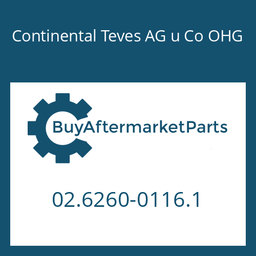 Continental Teves AG u Co OHG 02.6260-0116.1 - O-RING