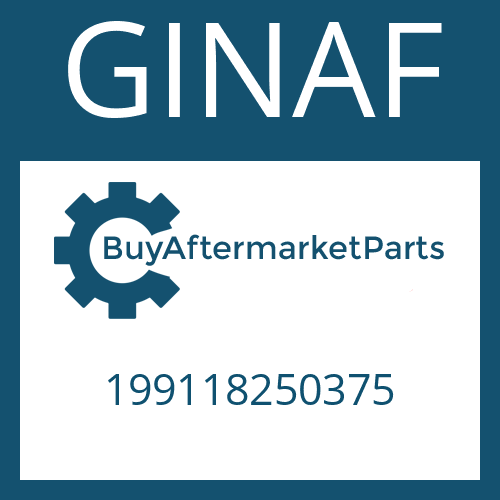 GINAF 199118250375 - COVER PLATE