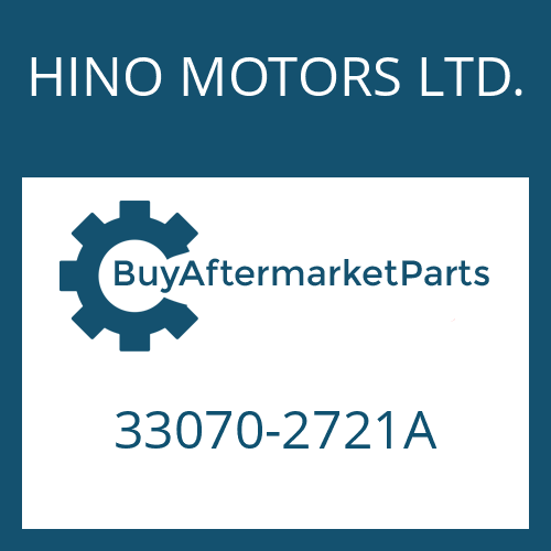 HINO MOTORS LTD. 33070-2721A - 16 S 221