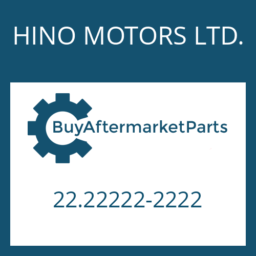 HINO MOTORS LTD. 22.22222-2222 - RING GEAR