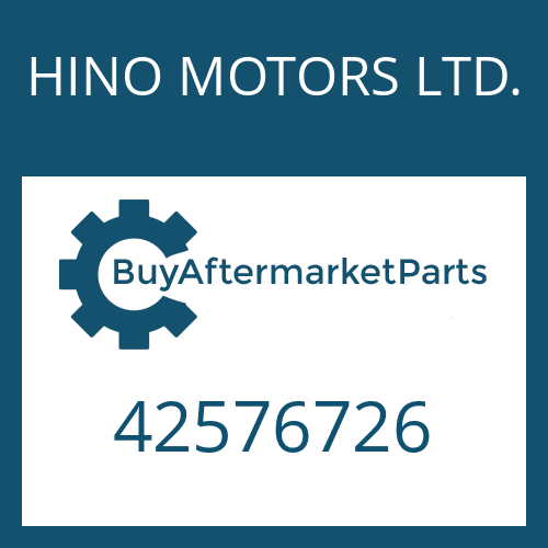 HINO MOTORS LTD. 42576726 - SHAFT SEAL