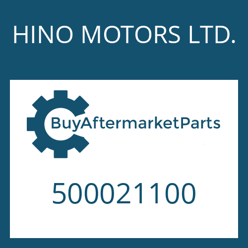 500021100 HINO MOTORS LTD. O-RING