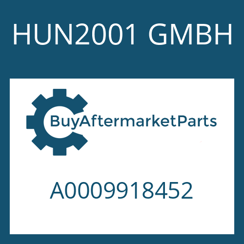 HUN2001 GMBH A0009918452 - CYLINDRICAL PIN