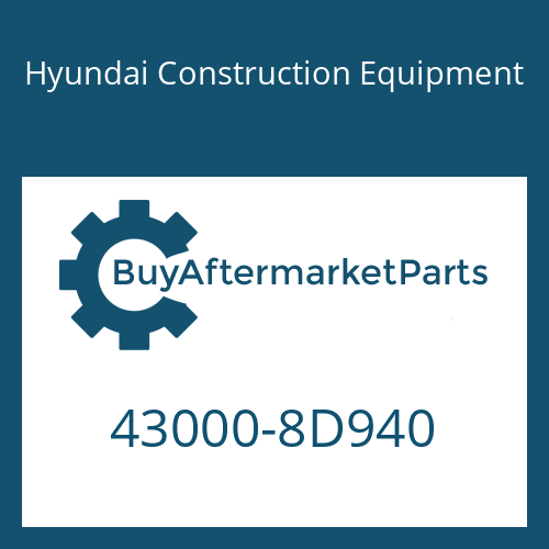 Hyundai Construction Equipment 43000-8D940 - 6 S 1901 BO