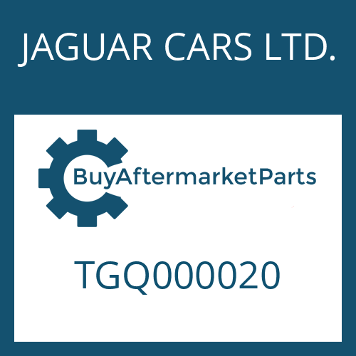 JAGUAR CARS LTD. TGQ000020 - INTERMEDIATE PLATE