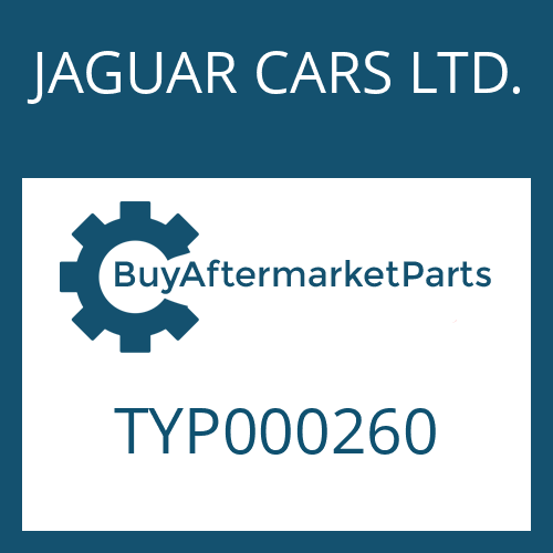 JAGUAR CARS LTD. TYP000260 - HEXAGON SCREW