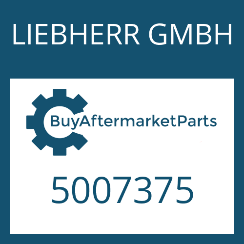 LIEBHERR GMBH 5007375 - PRESSURE PART