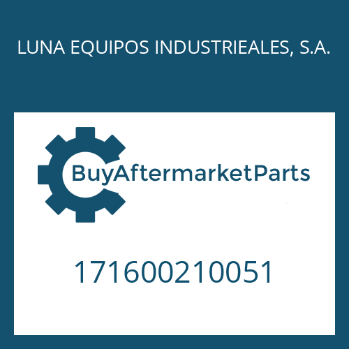 LUNA EQUIPOS INDUSTRIEALES, S.A. 171600210051 - COVER PLATE