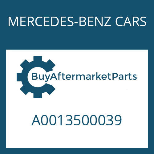 MERCEDES-BENZ CARS A0013500039 - BEVEL GEAR SET