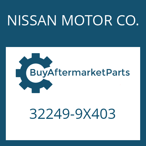 NISSAN MOTOR CO. 32249-9X403 - WASHER