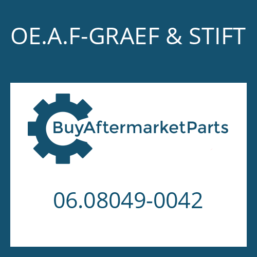 OE.A.F-GRAEF & STIFT 06.08049-0042 - SCREW PLUG